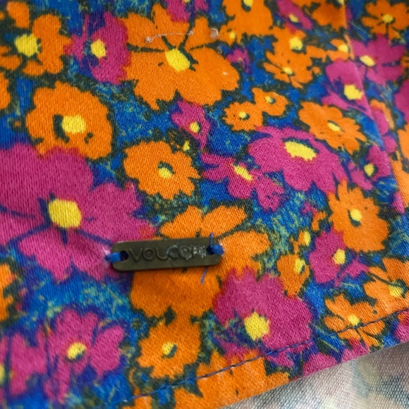 Volcom Women’s Floral Tube Top Strapless Frochickie Dress Size Small (US 3) - Picture 11 of 12